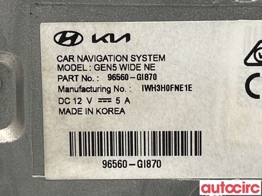 Bilstereo navigasjon til Hyundai Ioniq 5 2021-->>  (HYUNDAI|96560GI870)