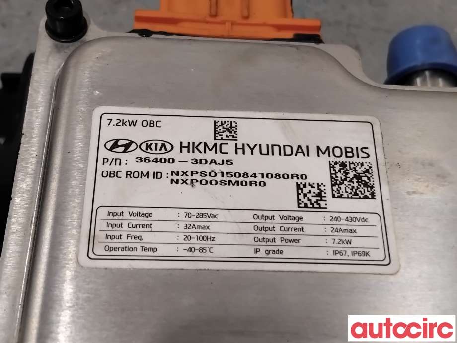 Batterilader (OBC - On Board Charger) til Hyundai Tucson 2021-->>  (HYUNDAI|364003DAJ5|NXPSO150841080R0|36400-3DAJ5)