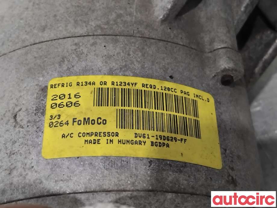 Aircondition kompressor til Ford Focus 2014-2018 (Type III, Fase 2) (FORD|2414013||DV61-19D629-FF)