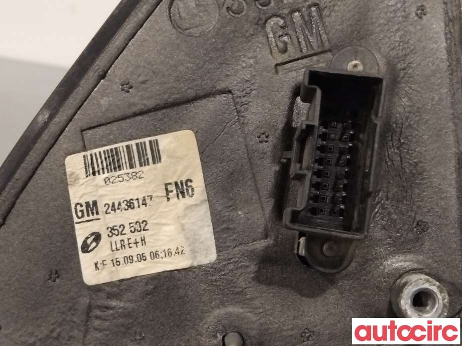 Speil høyre til Opel Vectra C 2005-2008 (Type II)  (OPEL|24439987|24436147|13253334)