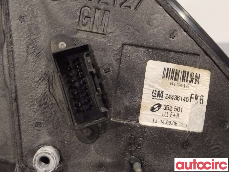 Speil venstre til Opel Vectra C 2005-2008 (Type II)  (OPEL|24439981|24436145|13253333)