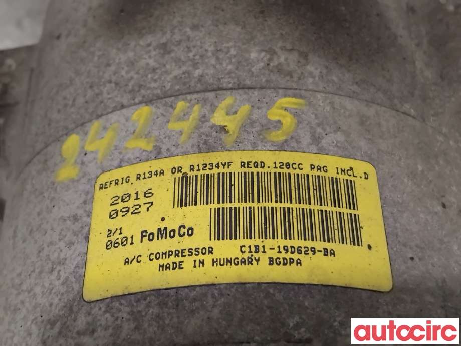 Aircondition kompressor til Ford Fiesta 2013-2017 (Type VI, Fase 2) (FORD|2308192||C1B1-19D629-BA)
