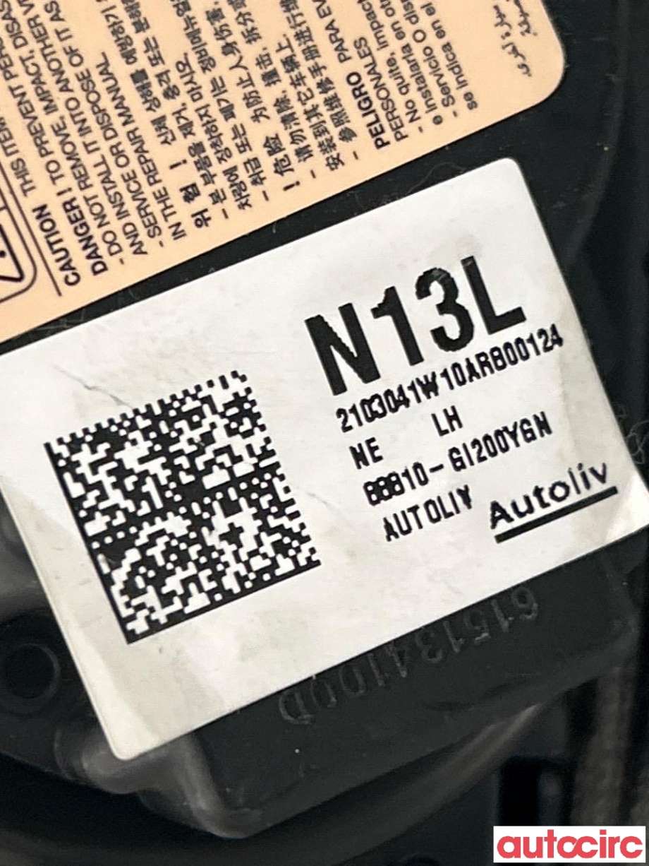 Sikkerhetsbelte foran venstre til Hyundai Ioniq 5 2021-->>  (HYUNDAI|88810GI200YGN)