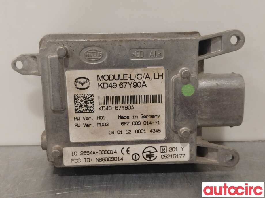 Sensor radar til Mazda CX-5 2012-2017 (Type I)  (MAZDA|KD49-67-Y90B||KD49-67Y90A)