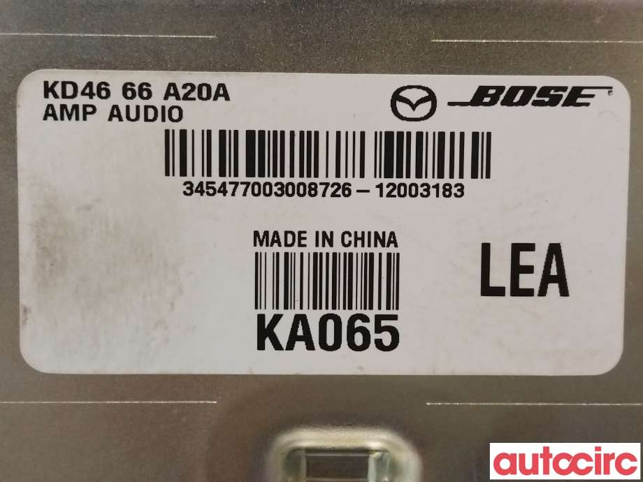 Bilstereo forsterker til Mazda CX-5 2012-2017 (Type I)  (MAZDA|KD46-66-A20A)