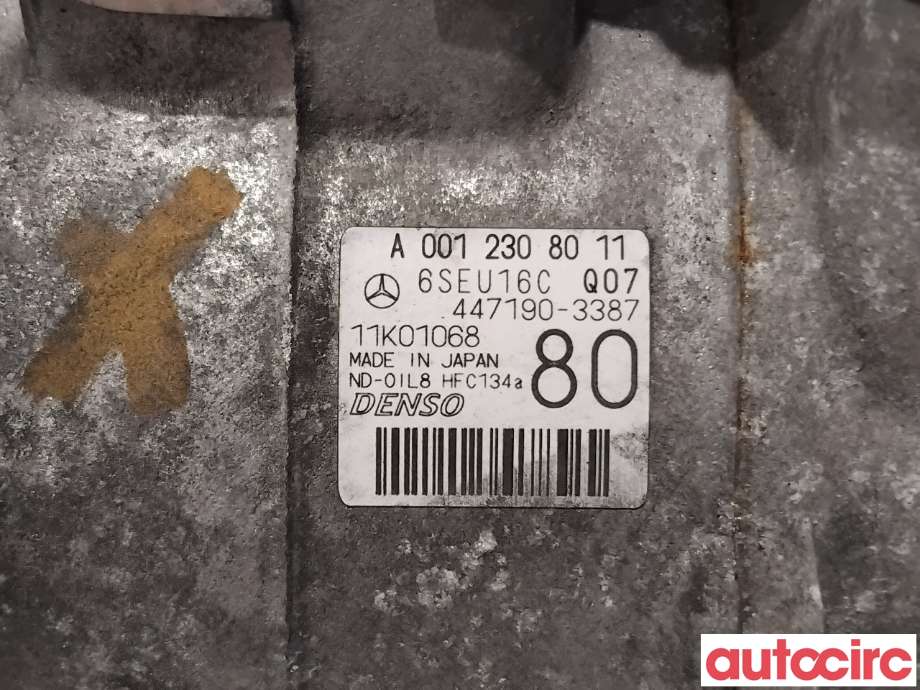 Aircondition kompressor til Mercedes SLK 2005-2011 (R171) (R171) (MERCEDES|A0012308011|447190-3387)