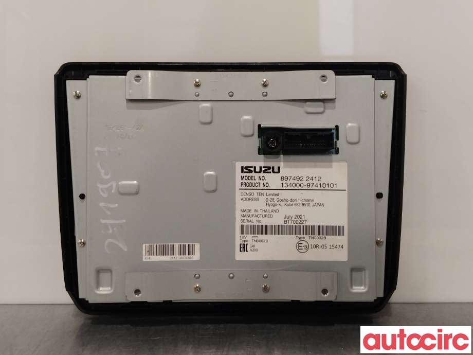 Multimedia display (MCU - Media Controller Unit) til Isuzu D-Max 2021-->> (Type III) (ISUZU|8974922412|)