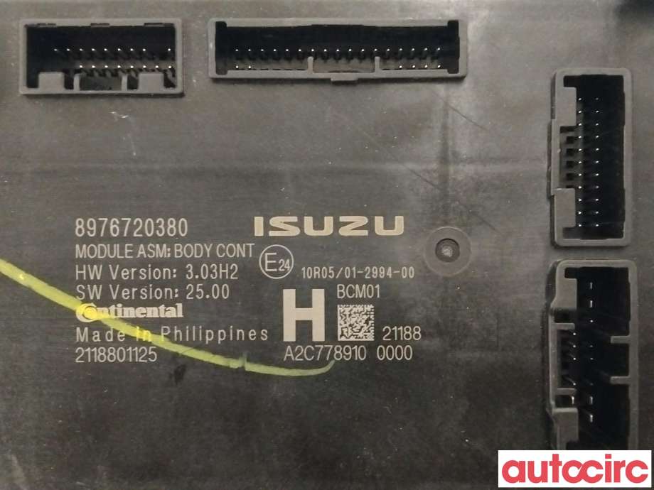 Styreenhet comfort (BCM) til Isuzu D-Max 2021-->> (Type III)  (ISUZU|8976720380)