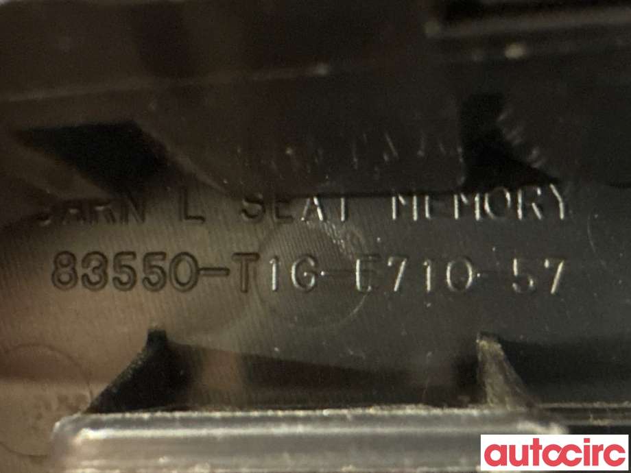 Bryterpanel førersete til Honda CR-V 2012-2018 (Type IV)  (HONDA|35961-TK4-A01|)