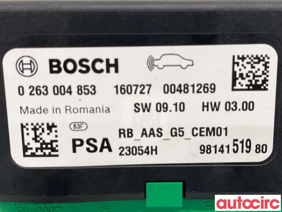 Styreenhet parkering til Peugeot 2008 2013-2019 (Type I)  (PEUGEOT|1611552780|0263004853)