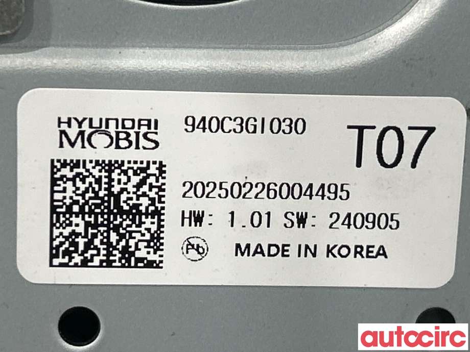 Bilstereo diverse til Hyundai Ioniq 5 2021-->>  (HYUNDAI|940C3GI030|)