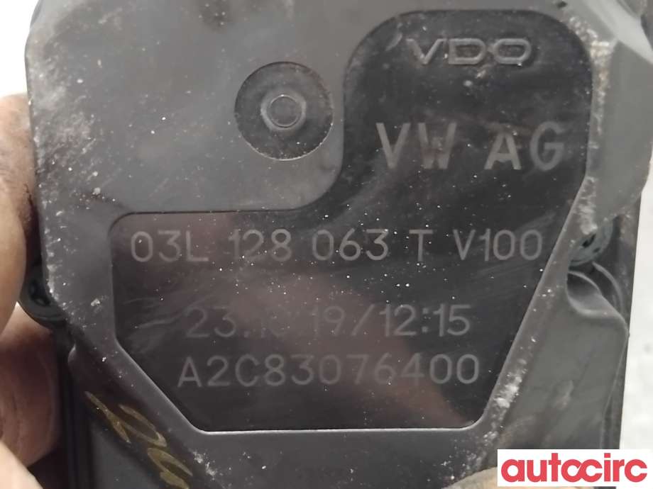 Spjeldhus til VW Golf VI 2008-2012  (VOLKSWAGEN|03L128063K|A2C83076400|03L128063T)