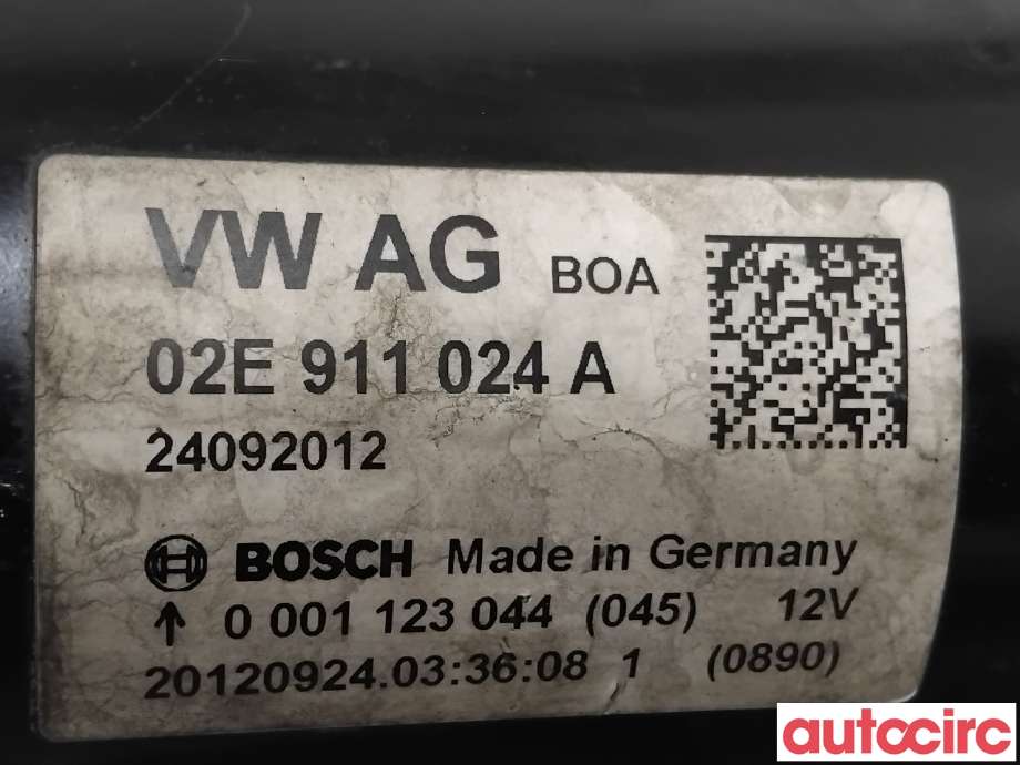 Starter diesel til Škoda Superb 2008-2015 (Type II)  (SKODA|02E911024AX|0001123044|02E911024A)