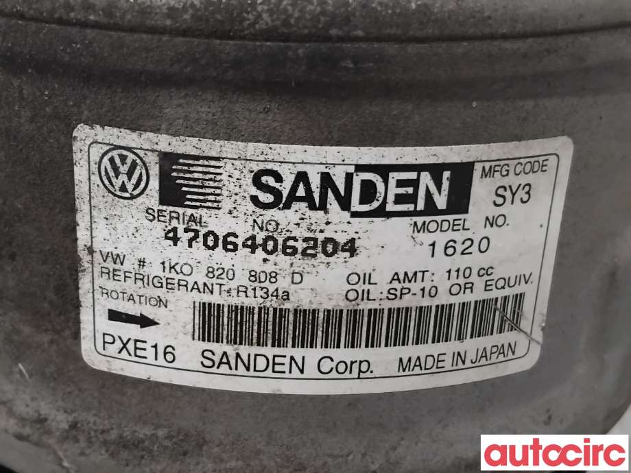 Aircondition kompressor til Škoda Superb 2008-2015 (Type II)  (SKODA|1K0820859QX|PXE161620|1K0820808F)