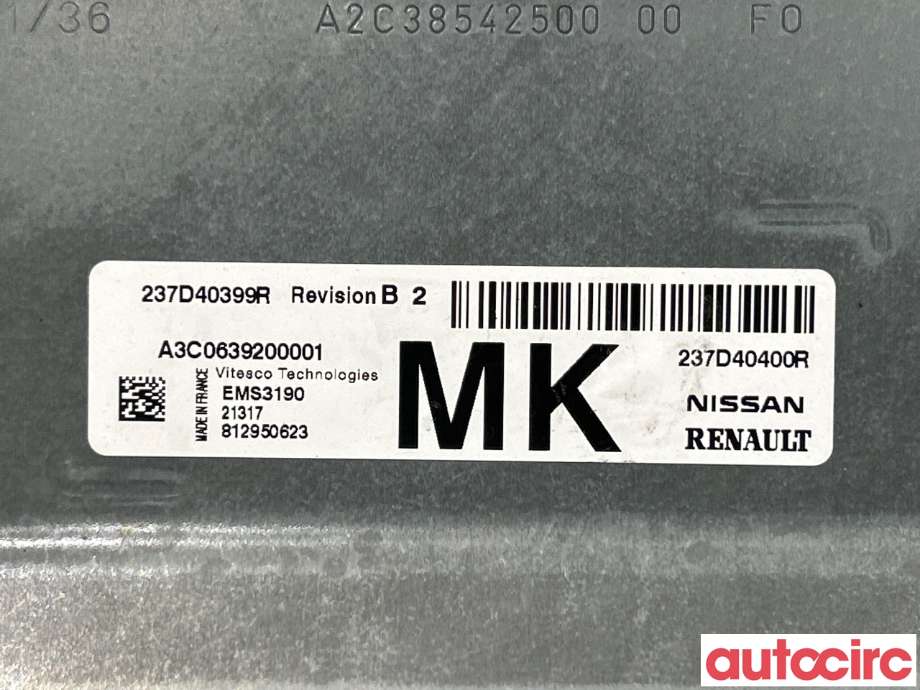 Styreenhet diverse til Renault Zoe 2013-2019 (Fase 1)  (RENAULT|237D40399R)