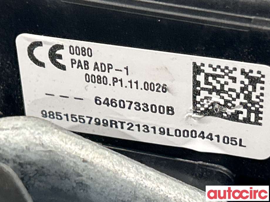 Airbag passasjer til Renault Zoe 2013-2019 (Fase 1) (RENAULT|985155799R)