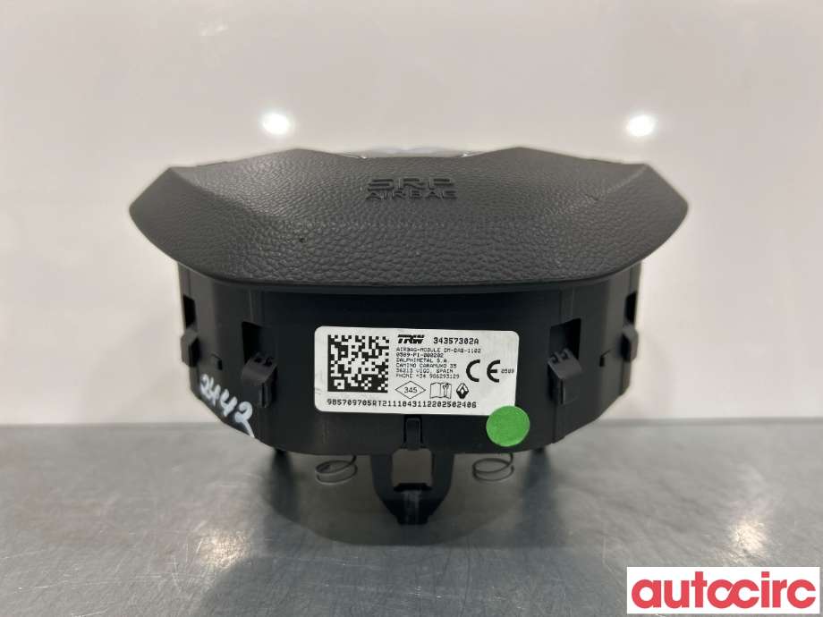 Airbag rattpute til Renault Zoe 2013-2019 (Fase 1)  (RENAULT|985709705R)