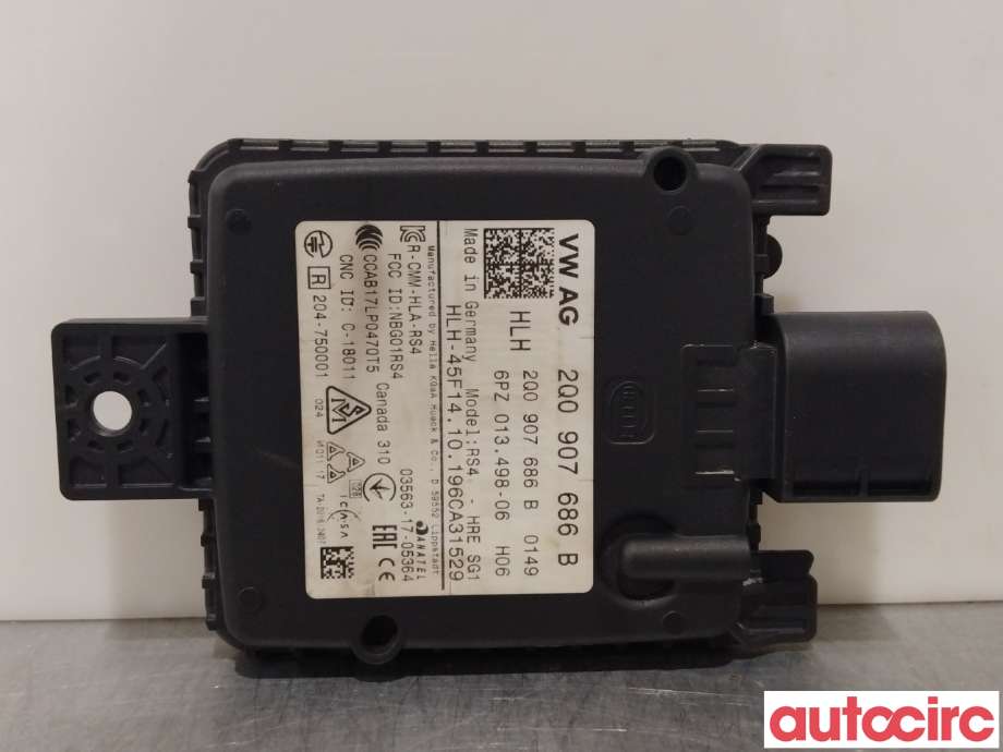 Sensor radar til VW Passat 2015-2019 (Fase 1) (B8) (B8) (VOLKSWAGEN|2Q0907686B|6PZ013498-06)