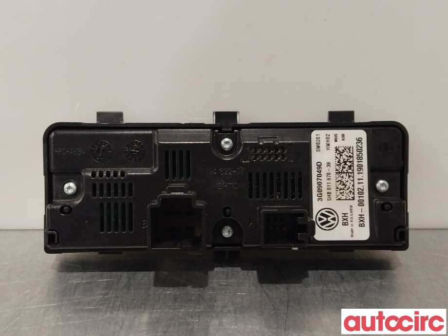 Varmeapparat betjening til VW Passat 2015-2019 (Fase 1) (B8) (B8) (VOLKSWAGEN|3G0907049D)
