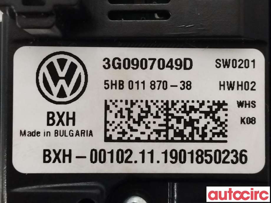 Varmeapparat betjening til VW Passat 2015-2019 (Fase 1) (B8) (B8) (VOLKSWAGEN|3G0907049D)