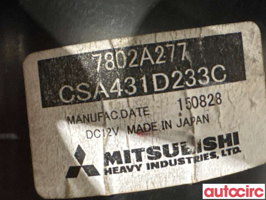 Varmeapparat motor til Mitsubishi Outlander 2015-->> (Type III, Fase 2) (MITSUBISHI|7802A277|CSA431D233C)