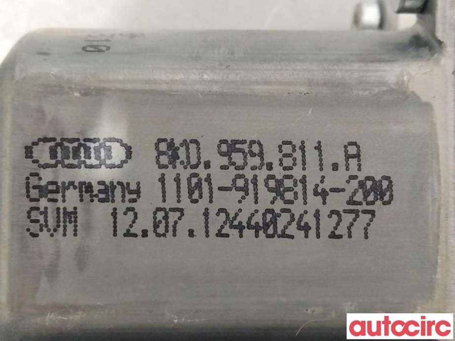 Ruteheis venstre bak til Audi Q3 2011-2014 (Type I, Fase 1)  (AUDI|8K0959811A|)