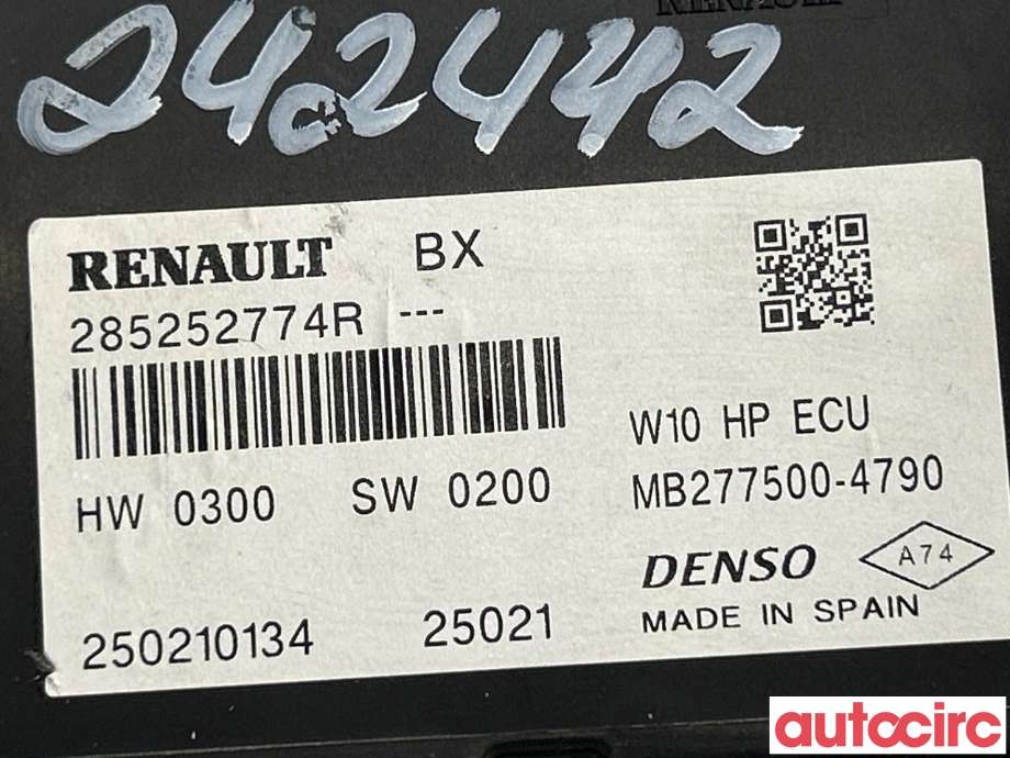 Styreenhet klima/aircondition til Renault Zoe 2013-2019 (Fase 1) (RENAULT|868852607R)