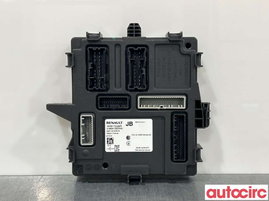 Styreenhet comfort (BCM) til Renault Zoe 2013-2019 (Fase 1)  (RENAULT|284B27538R)