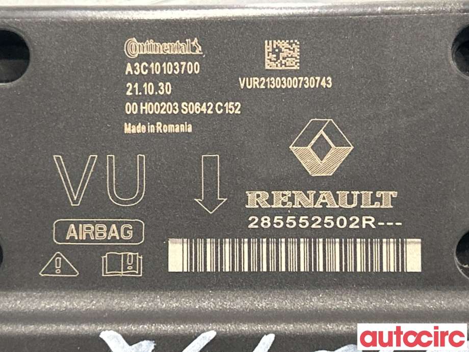 Airbag elektronikk til Renault Zoe 2013-2019 (Fase 1)  (RENAULT|285552502R)