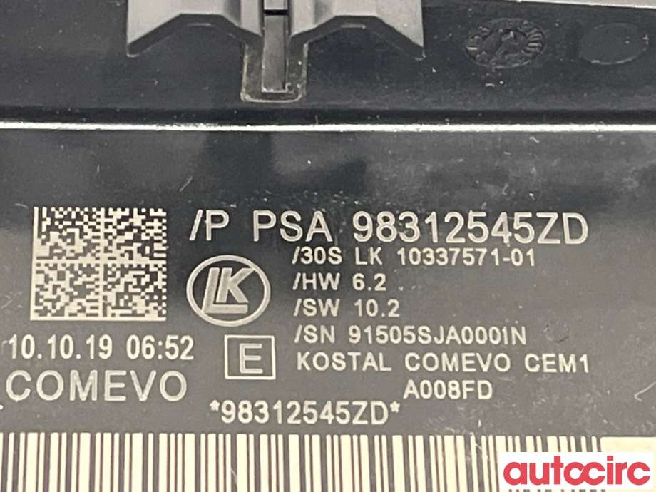 Bryter combi til Peugeot 3008 2016-->> (Type II) (PEUGEOT|98312545ZD)