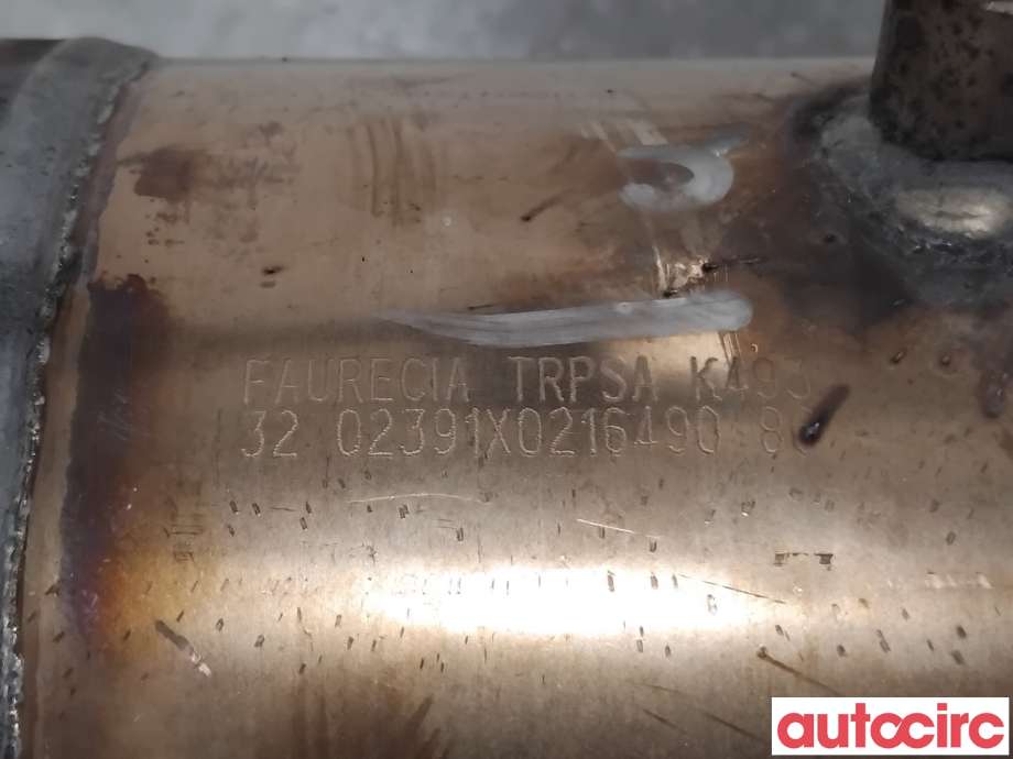 Partikkelfilter til Peugeot 5008 2010-2017 (Type I) (PEUGEOT|174025|TRPSAK493|)