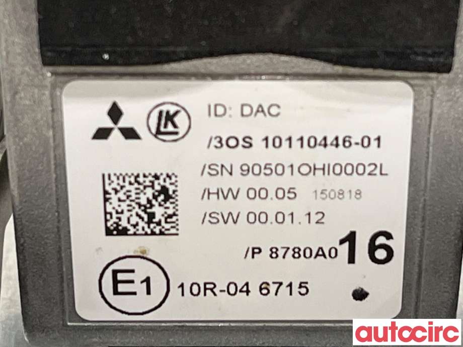 Sensor radar til Mitsubishi Outlander 2015-->> (Type III, Fase 2)  (MITSUBISHI|8780A016|10110446-01)
