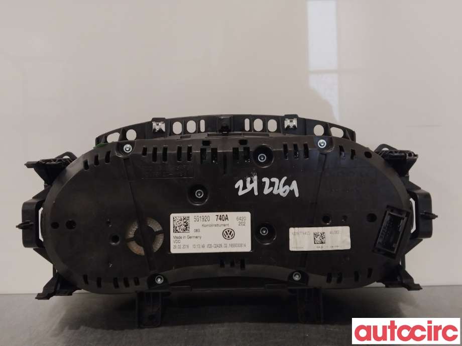 Instrumentpanel til VW Golf VII 2012-2017 (Fase 1) (VOLKSWAGEN|5G1920740A)