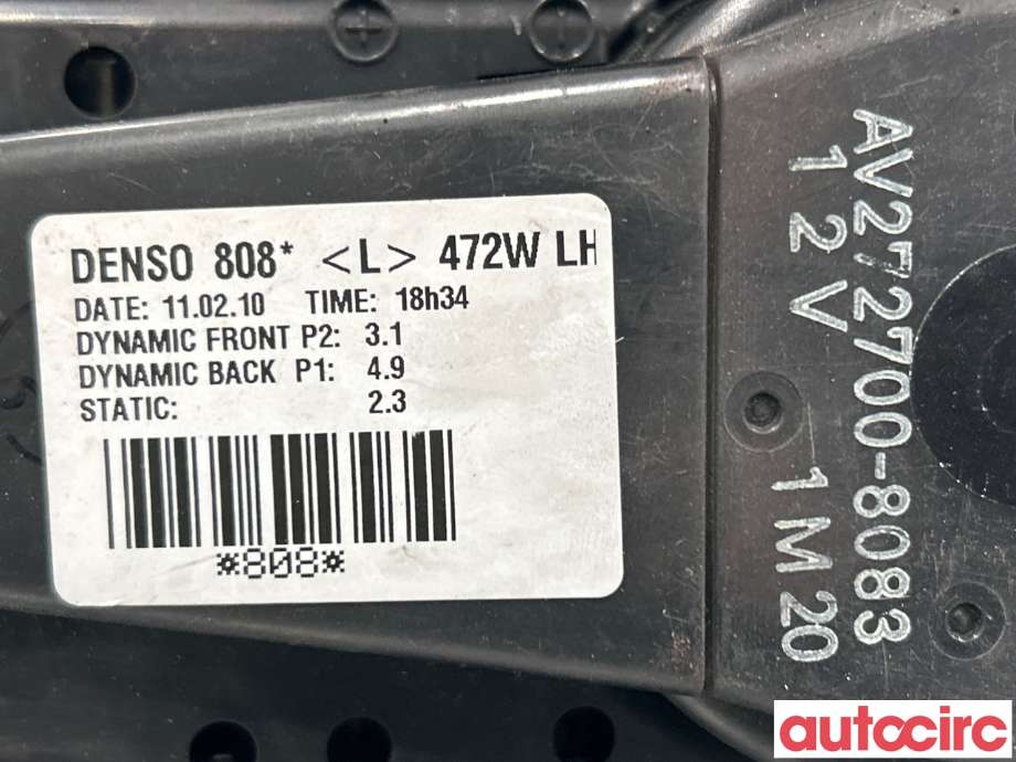 Varmeapparat motor til Toyota Auris 2010-2012 (Type I, Fase 2) (TOYOTA|8710305060|)