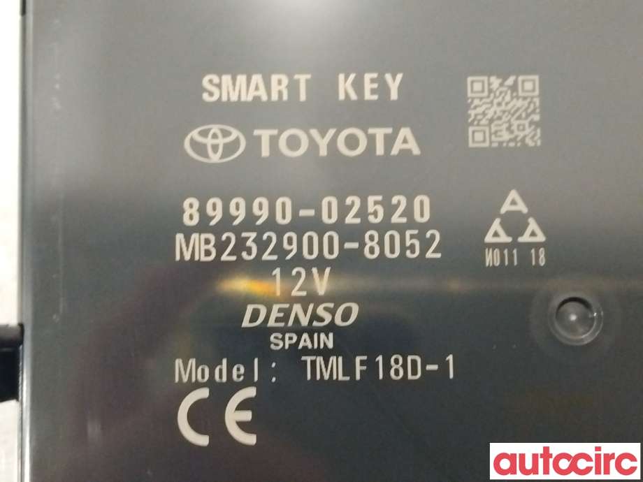 Styreenhet nøkkelfri/keyless til Toyota Corolla 2019-->>  (TOYOTA|899H002100|89990-02520)