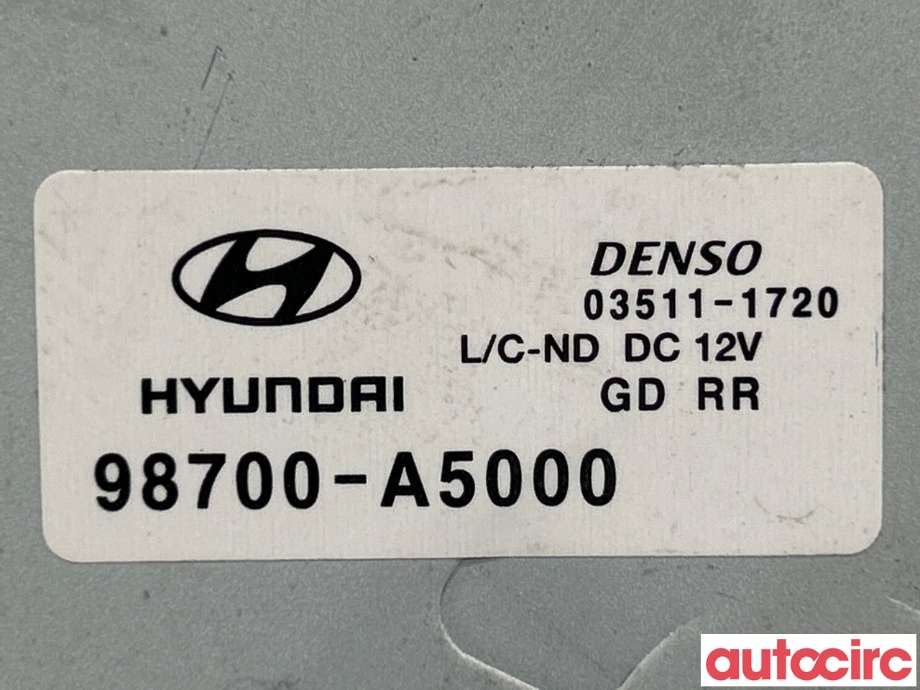 Viskermotor bakrute til Hyundai i30 2012-2017 (Type II)  (HYUNDAI|98700A5000)