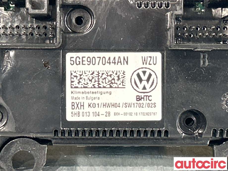 Varmeapparat betjening til VW e-Golf 2017-2020 (Fase 2)  (VOLKSWAGEN|5GE907044AN|)