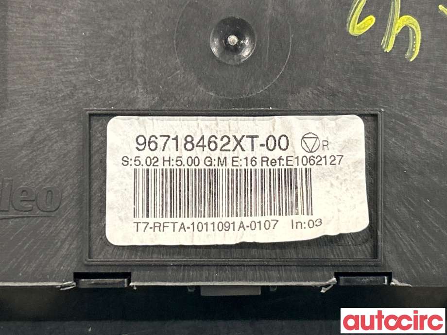 Varmeapparat betjening til Peugeot 308 2011-2013 (Type I, Fase 2)  (PEUGEOT|6452S2|96718462XT)