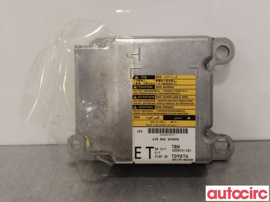 Airbag elektronikk til Toyota Auris 2010-2012 (Type I, Fase 2) (TOYOTA|891700W330|89170-0W330)