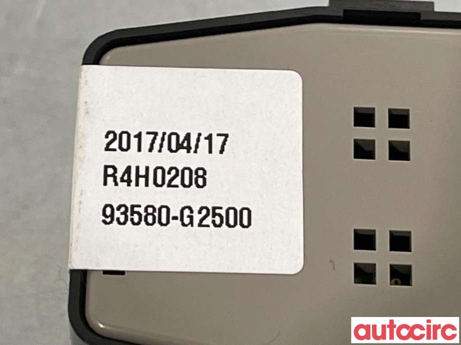 Bryter ruteheis til Hyundai Ioniq Electric 2016-2019 (Fase 1)  (HYUNDAI|93580G25004X|93580-G2500)
