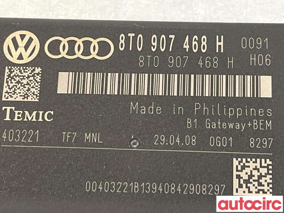 Styreenhet diverse til Audi A4 2007-2014 (Type IV) (B8) (B8) (AUDI|8T0907468M|8T0907468H)