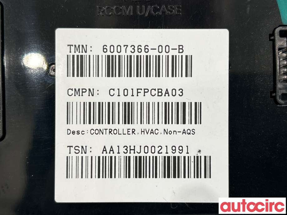 Styreenhet klima/aircondition til Tesla Model S 2013-2016 (Fase 1) (TESLA|6007366-00-E|6007366-00-B)