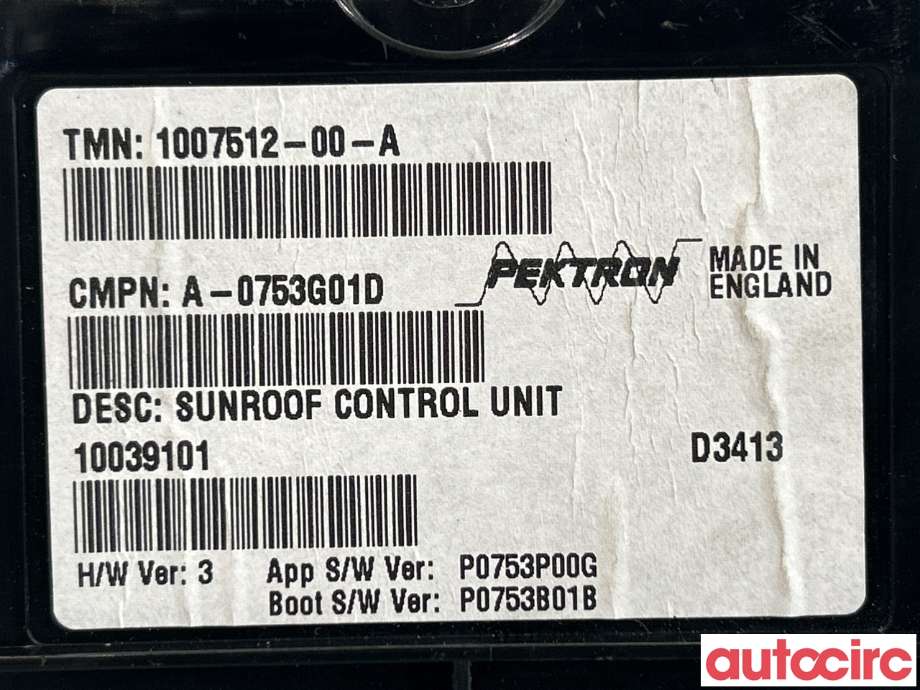 Styreenhet takluke til Tesla Model S 2013-2016 (Fase 1) (TESLA|1007512-00-B|1007512-00-A)