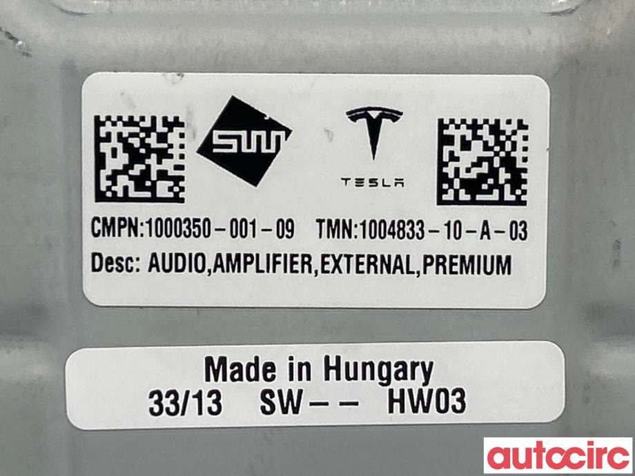 Bilstereo forsterker til Tesla Model S 2013-2016 (Fase 1)  (TESLA|1004833-10-A)
