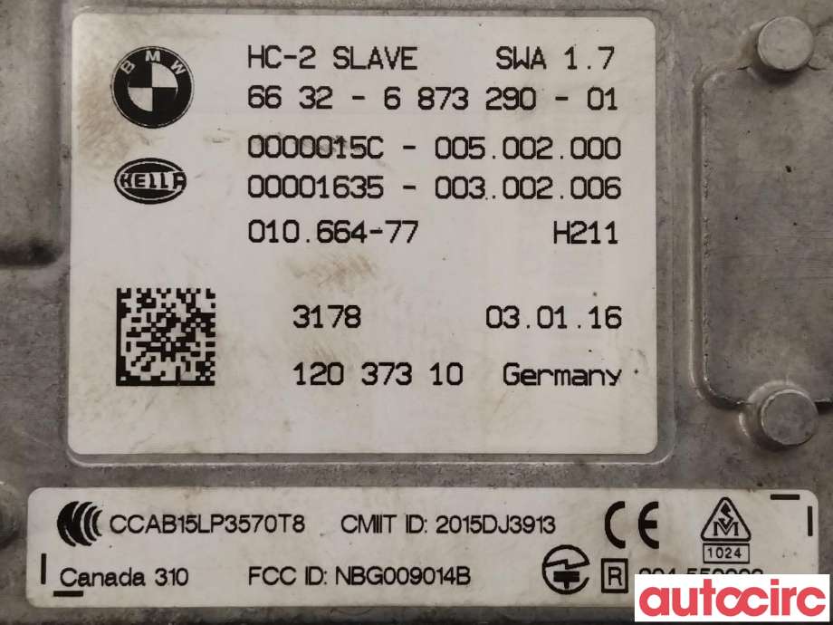 Sensor radar til BMW X3 2010-2017 (F25) (F25) (BMW|66326873290)