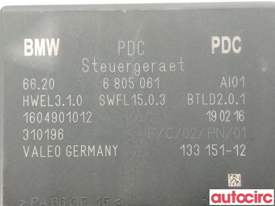 Styreenhet parkering til BMW X3 2010-2017 (F25) (F25) (BMW|66336838819|66206805061)