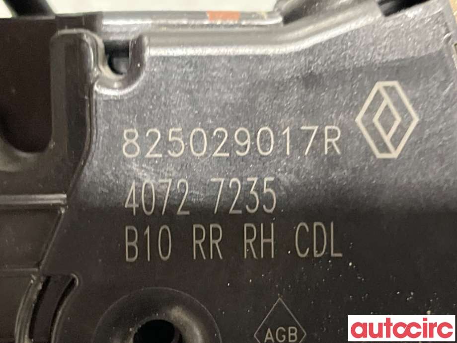 Låsekasse høyre bak til Renault Zoe 2013-2019 (Fase 1)  (RENAULT|825029017R|)