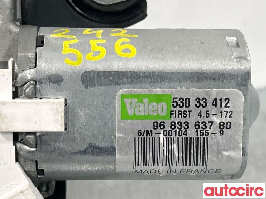 Viskermotor bakrute til Peugeot Partner 2015-2019 (Type II, Fase 2) (PEUGEOT|9840123780|6405LP|9683363780)