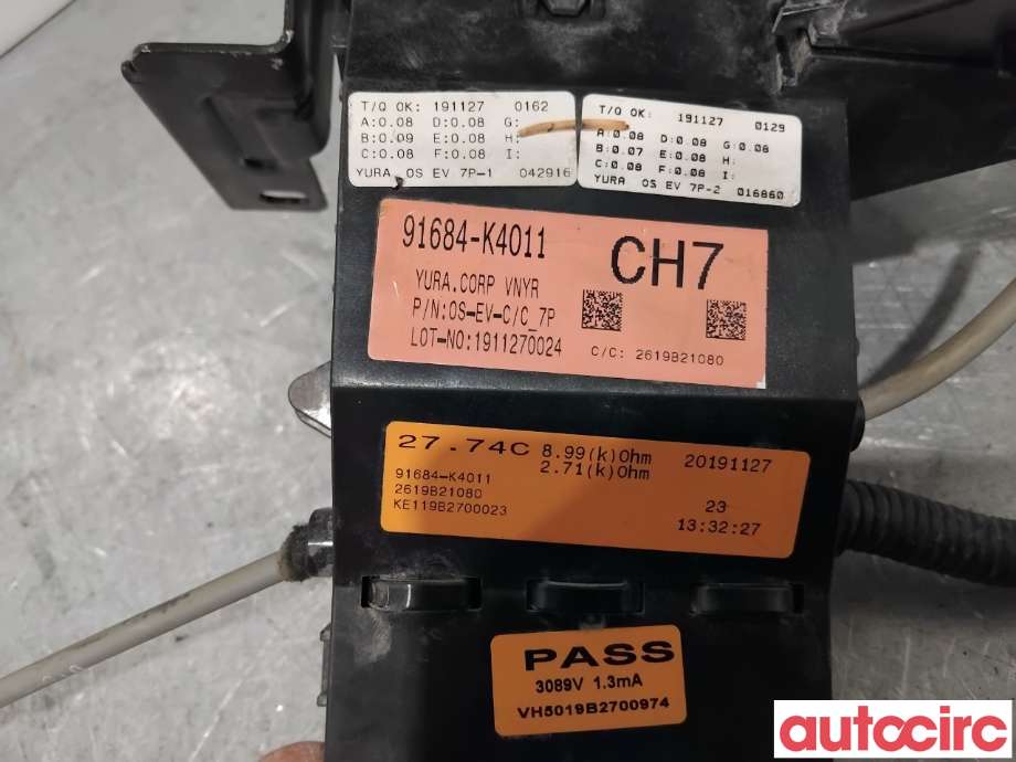 Kabel høy volt (HV) hybrid til Hyundai Kona 2017-2021 (Type I, Fase 1)  (HYUNDAI|91684K4011||91684-K4011)