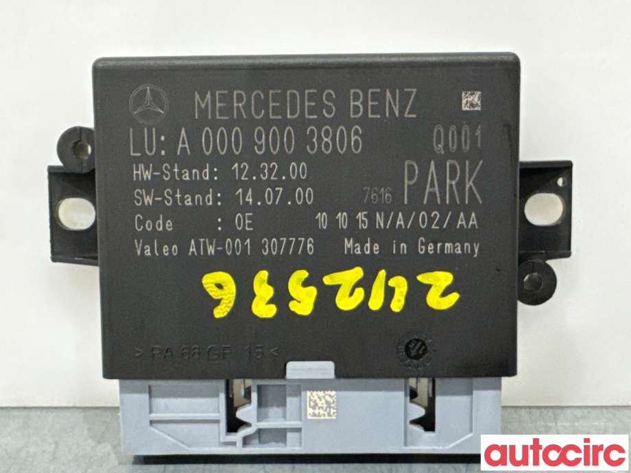 Styreenhet parkering til Mercedes C-Klasse, 2014-2018 (Fase 1) (W205) (W205) (MERCEDES|A0009003806)